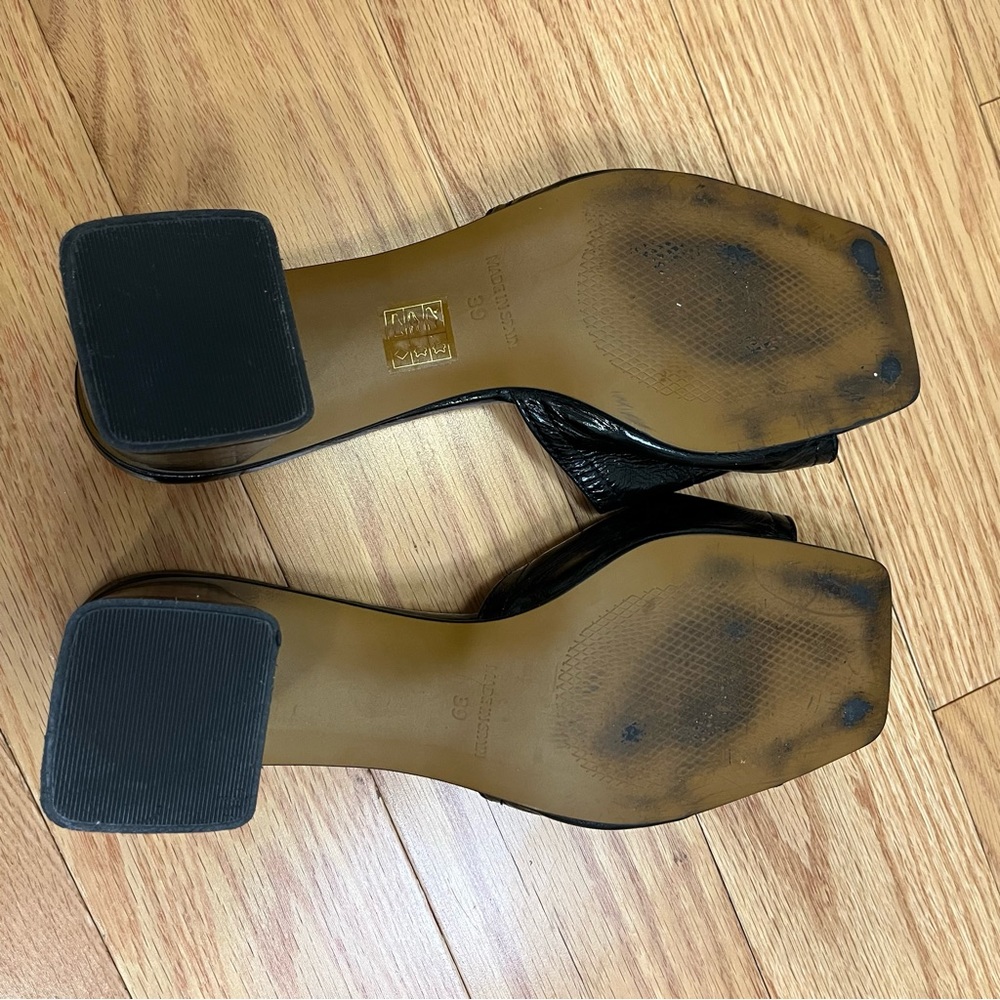 L’Intervalle Black Patent Leather Mule Sandal - Picture 7 of 10